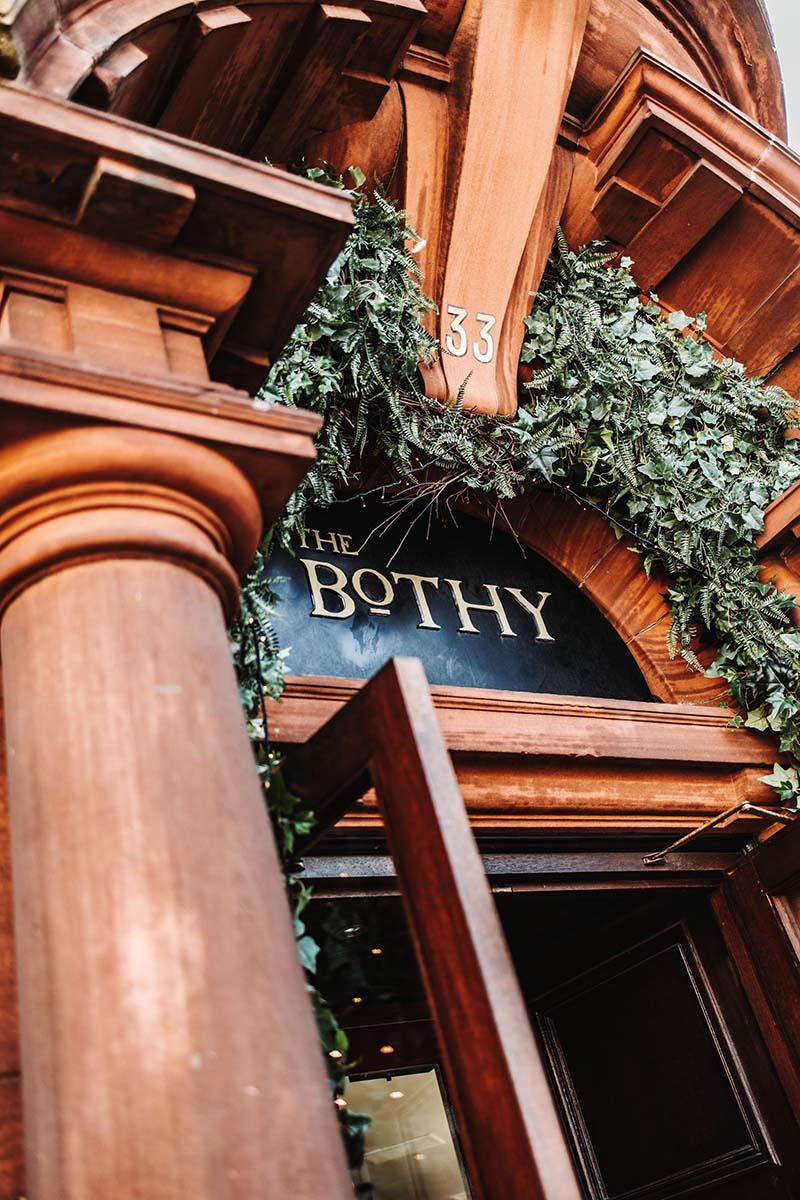 exterior sign of the bothy perth